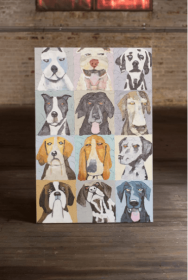 Oil Painting Emotional Dogs. Each Oil Painting Is Hand Painted On A 1.25" Thick Canvas With Finished Edges. 32" X 48"T
