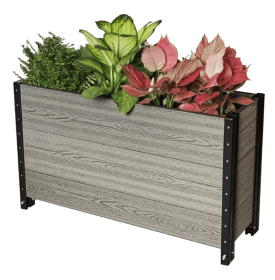 Elevated Deep Trough Planter in Grey 36" L x 12" W x 21" H