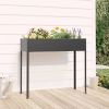 Garden Planter Anthracite 39.6"x15.9"x35.4" Galvanized Steel