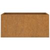 Planter 24.4"x11.8"x11.4" Corten Steel