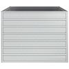 Garden Raised Bed 39.4"x39.4"x30.3" Galvanized Steel Silver