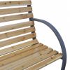 Patio Bench 47.2" Wood and Iron