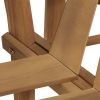 Tree Bench Half-hexagonal 63" Solid Acacia Wood