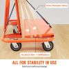 VEVOR Drywall Cart, 3000 LBS Panel Dolly Cart with 45.28" x 21.8" Deck and 5" Swivel Wheels, Heavy-Duty Drywall Sheet Cart, Handling Wall Panel, Sheet