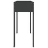 Garden Planter Anthracite 39.6"x15.9"x35.4" Galvanized Steel