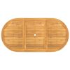 Extending Patio Table 43.3"-63"x31.5"x29.5" Solid Wood Teak