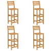 5 Piece Patio Bar Set Solid Acacia Wood