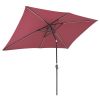 10x6ft Alu 6LED Strip Umbrella Terra