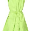 13 Ft Wooden Umbrella Green