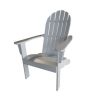Wood Outdoor Adirondack Chair, White Color