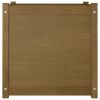 Garden Planters 2 pcs Honey Brown 23.6"x23.6"x23.6" Solid Wood Pine