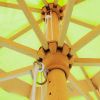 13 Ft Wooden Umbrella Green