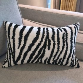 Simple Nordic Living Room Sofa Embroidery Throw Pillow Sofa Back Cover (Option: 8 Style-Pillow core)