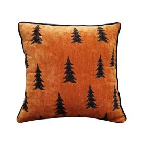 Simple Nordic Living Room Sofa Embroidery Throw Pillow Sofa Back Cover (Option: 2 Style-Pillow core)