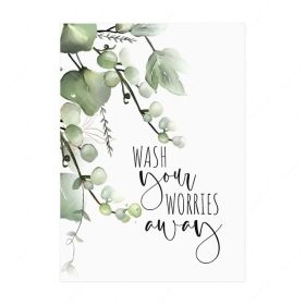 Selling Plant Leaves English Poster Modern Sofa Background Wall Decoration Hanging Painting (Option: LY431 1-20x25cm)