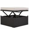 Outdoor Patio Rectangle Daybed with Retractable Canopy;  Wicker Furniture Sectional Seating with Washable Cushions;  Backyard;  Porch