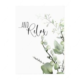 Selling Plant Leaves English Poster Modern Sofa Background Wall Decoration Hanging Painting (Option: LY431 2-40X60cm)